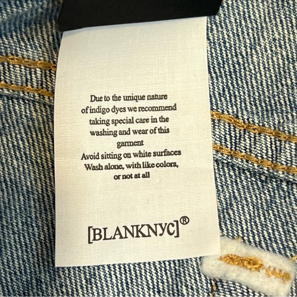 BLANK NYC Women's Denim Cut Off HOLLYWEIRD High Rise Frayed Hot Shorts Size 30 - Picture 7 of 8